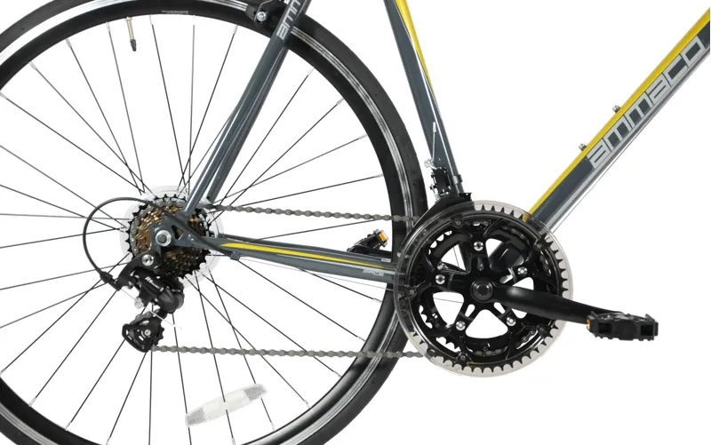 Ammaco Pace 700c Road Sports Bike Yellow-3